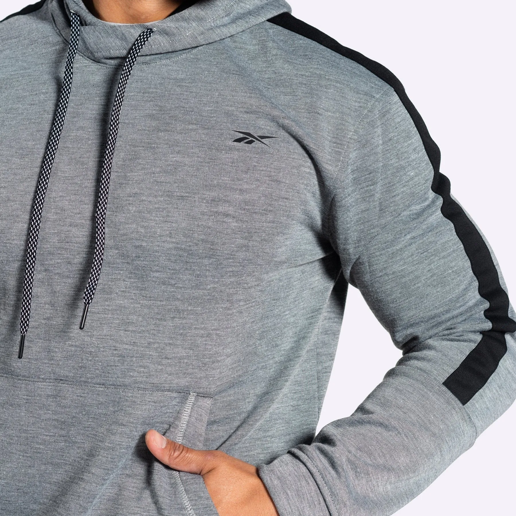 Reebok - Men's Workout Ready Hoodie - MEDIUM GREY HEATHER