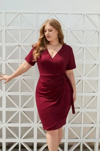 Regular Dress Modern Style Streetwear V Neck Short Sleeve Solid Color Midi Dress Daily