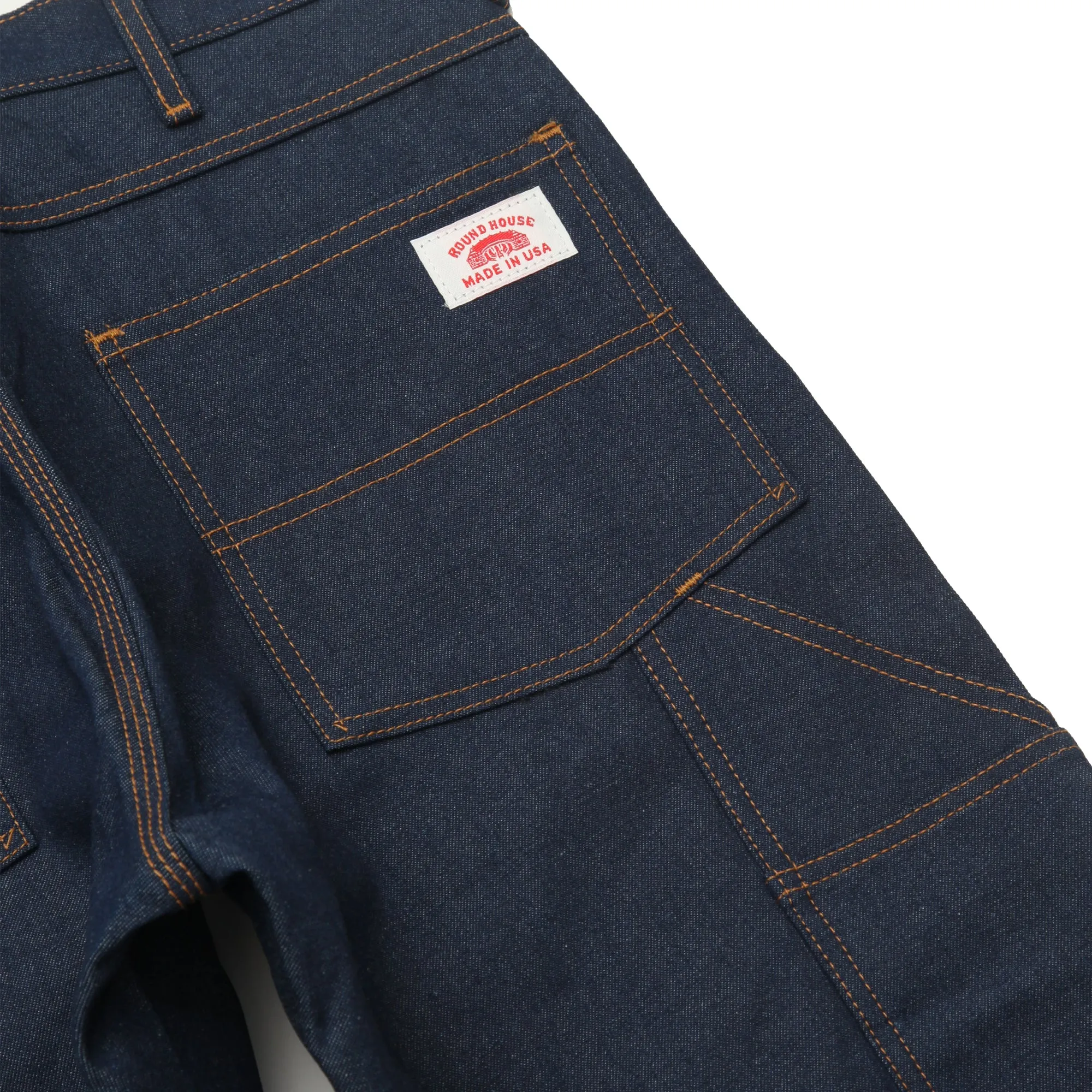 Round House 14oz Carpenter Jeans #101 - Raw Indigo