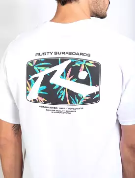 Rusty USA Advocate Ss Tee WHITE