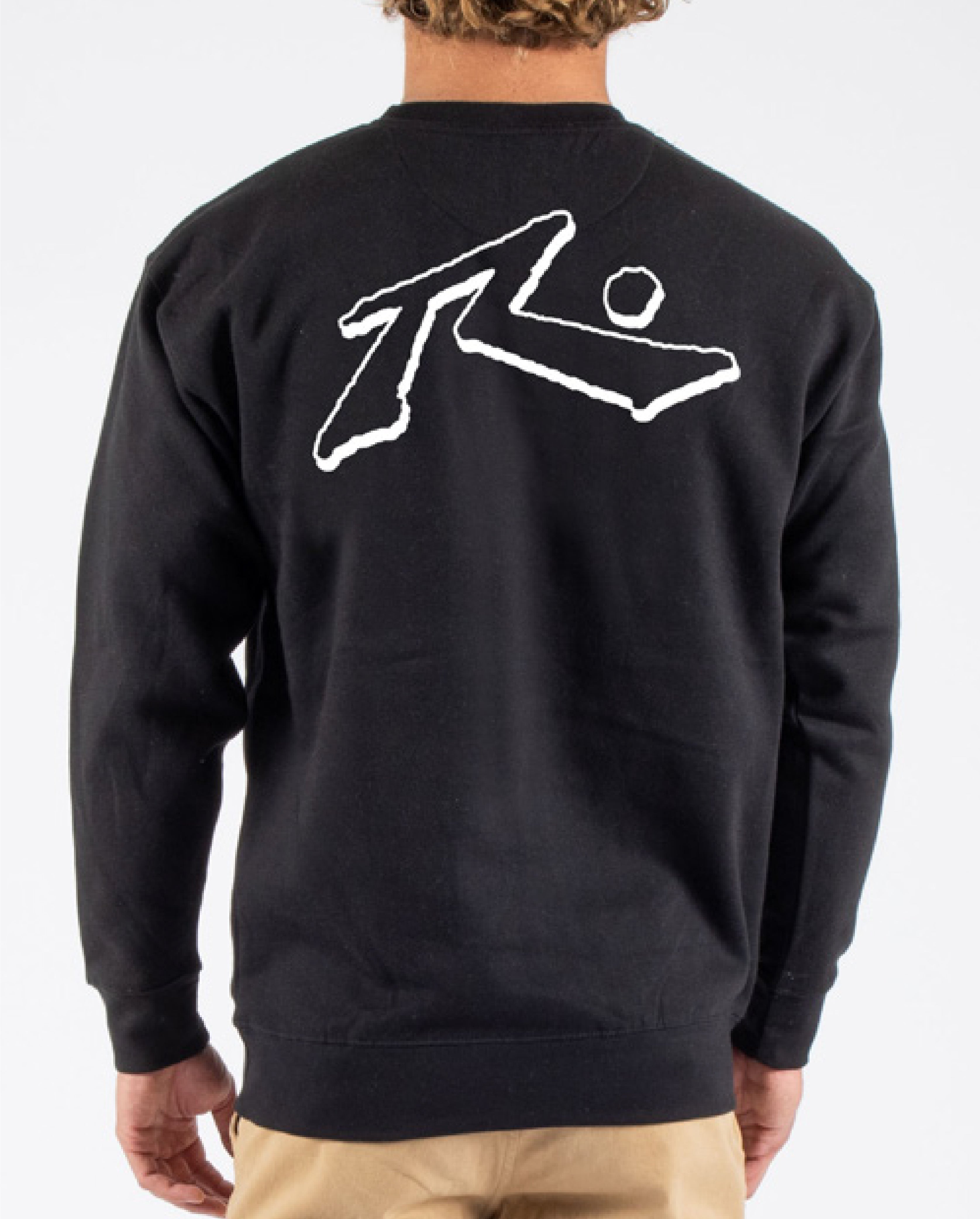 Rusty USA Base Crew Neck Fleece BLACK