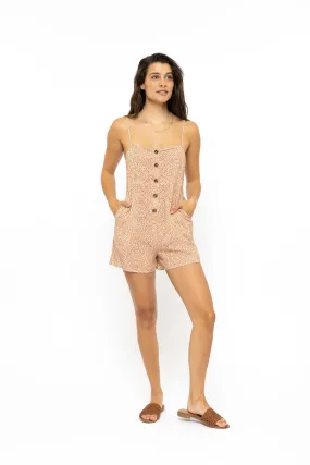 Rusty USA Monte Mini Romper Mud Leo MUD LEO