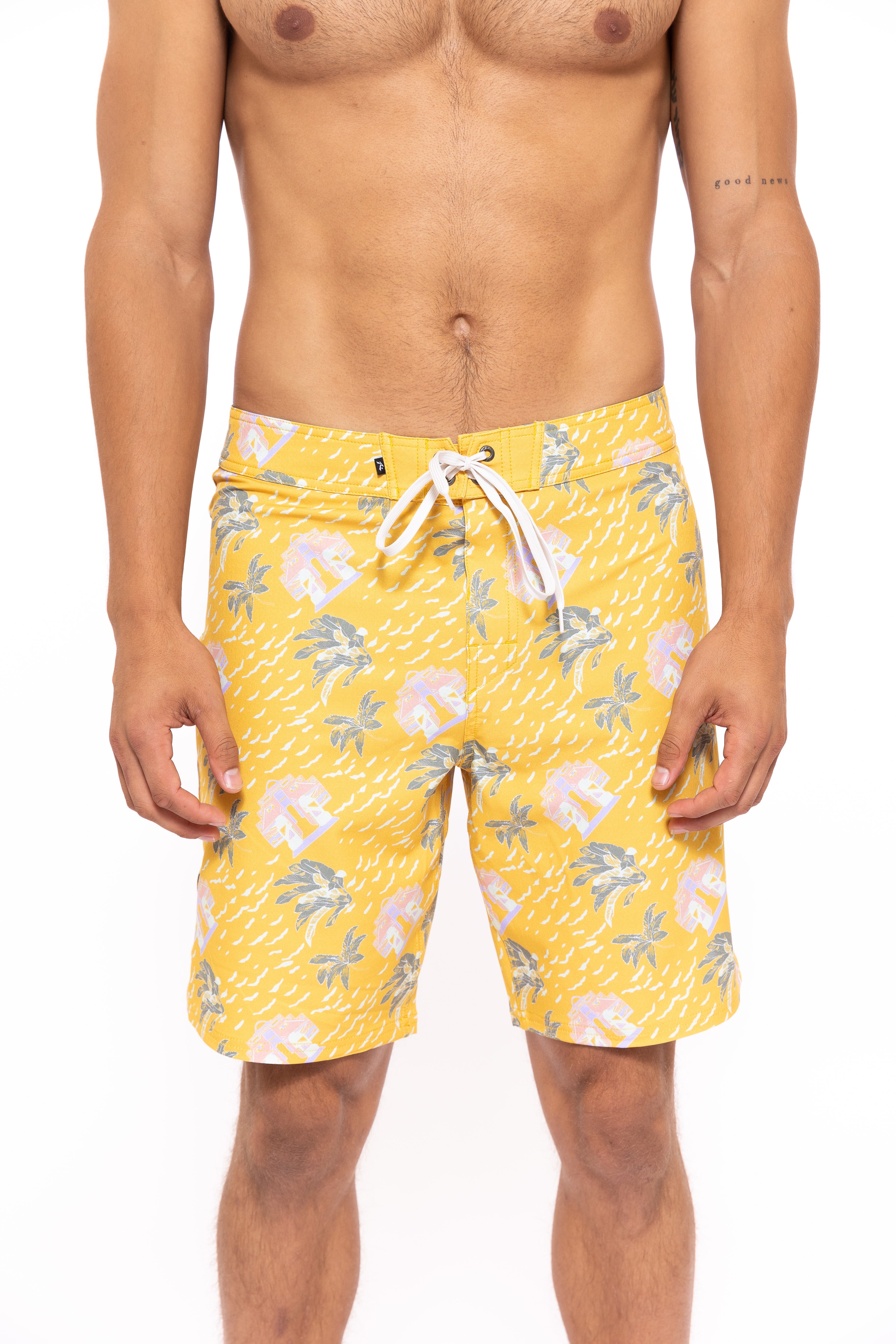 Rusty USA Sierra 19 Apex Boardshort Mustard Cancun MUSTARD CANCUN