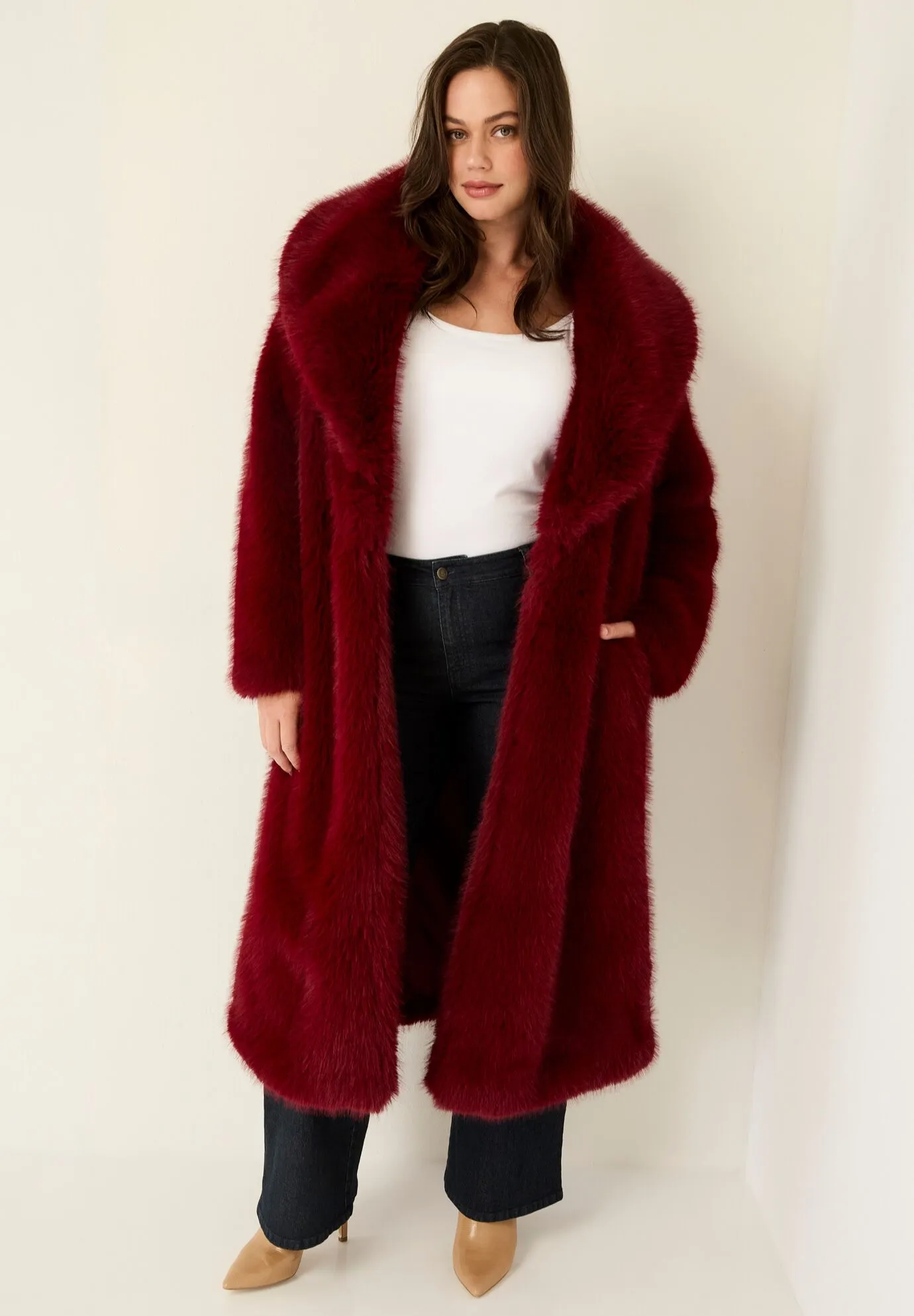 Shaggy Faux Fur Coat