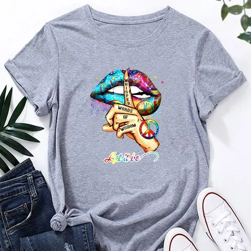 Short Sleeve T-shirts Casual Printing