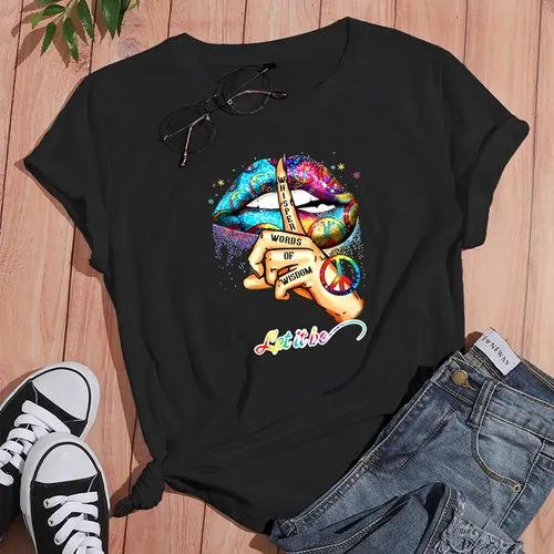 Short Sleeve T-shirts Casual Printing