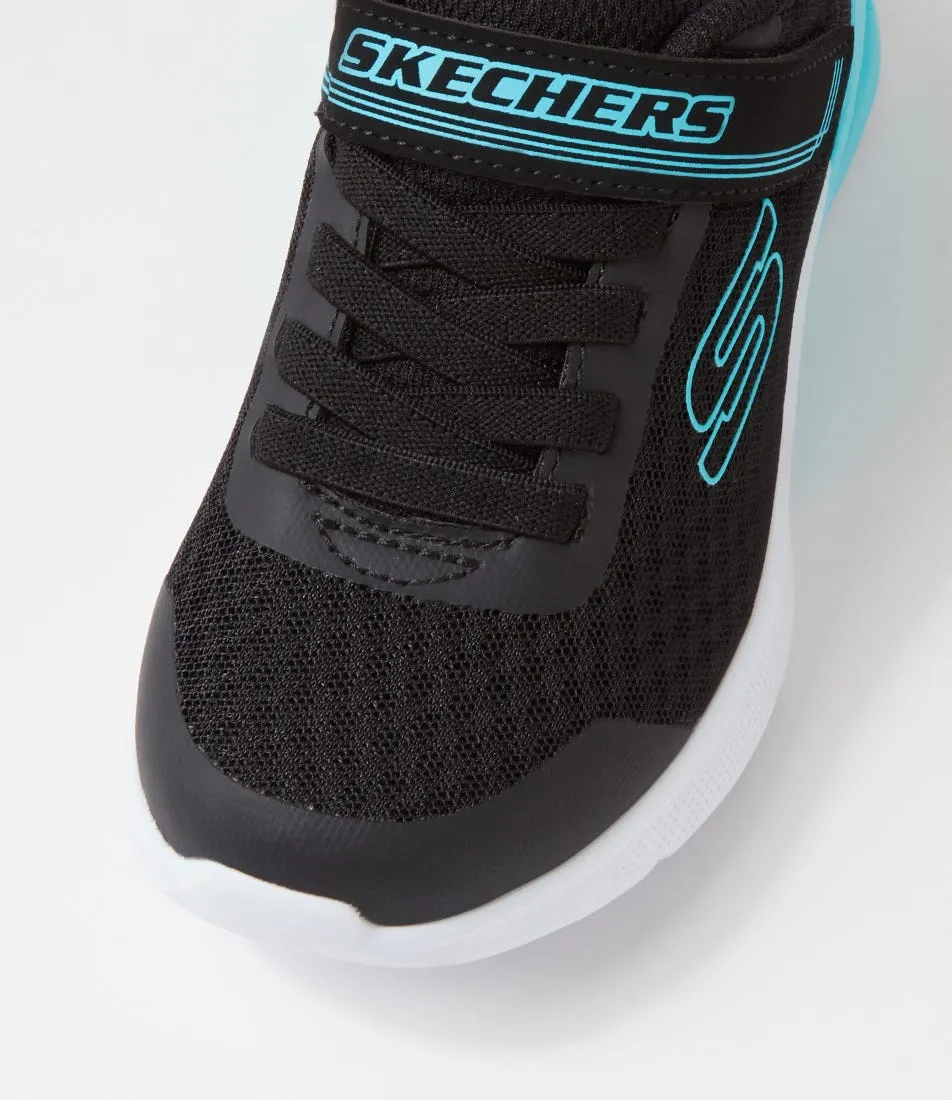 SKECHERS Microspec M Black Textile Sneakers