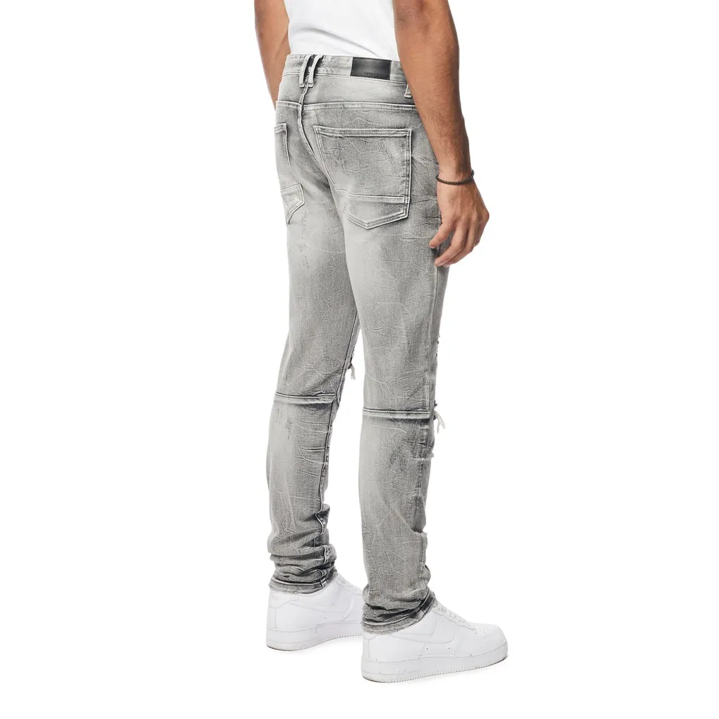 Slim Wave Effect Jeans - Union Grey