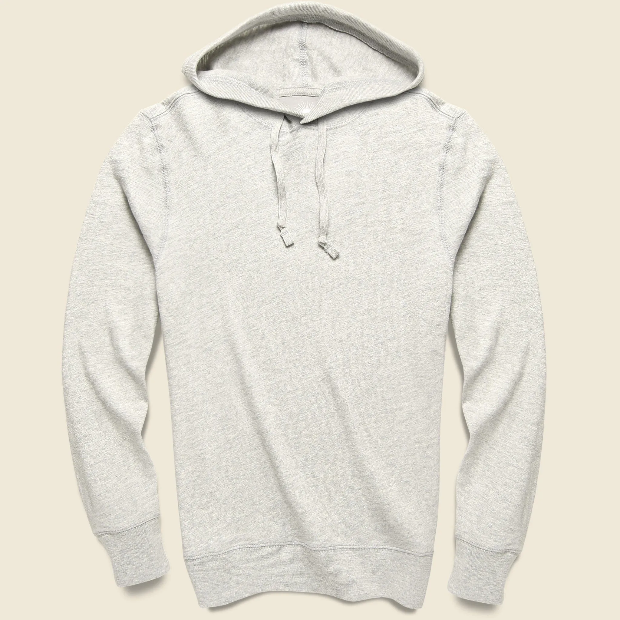 Slub Cotton Hoodie - Light Grey Heather