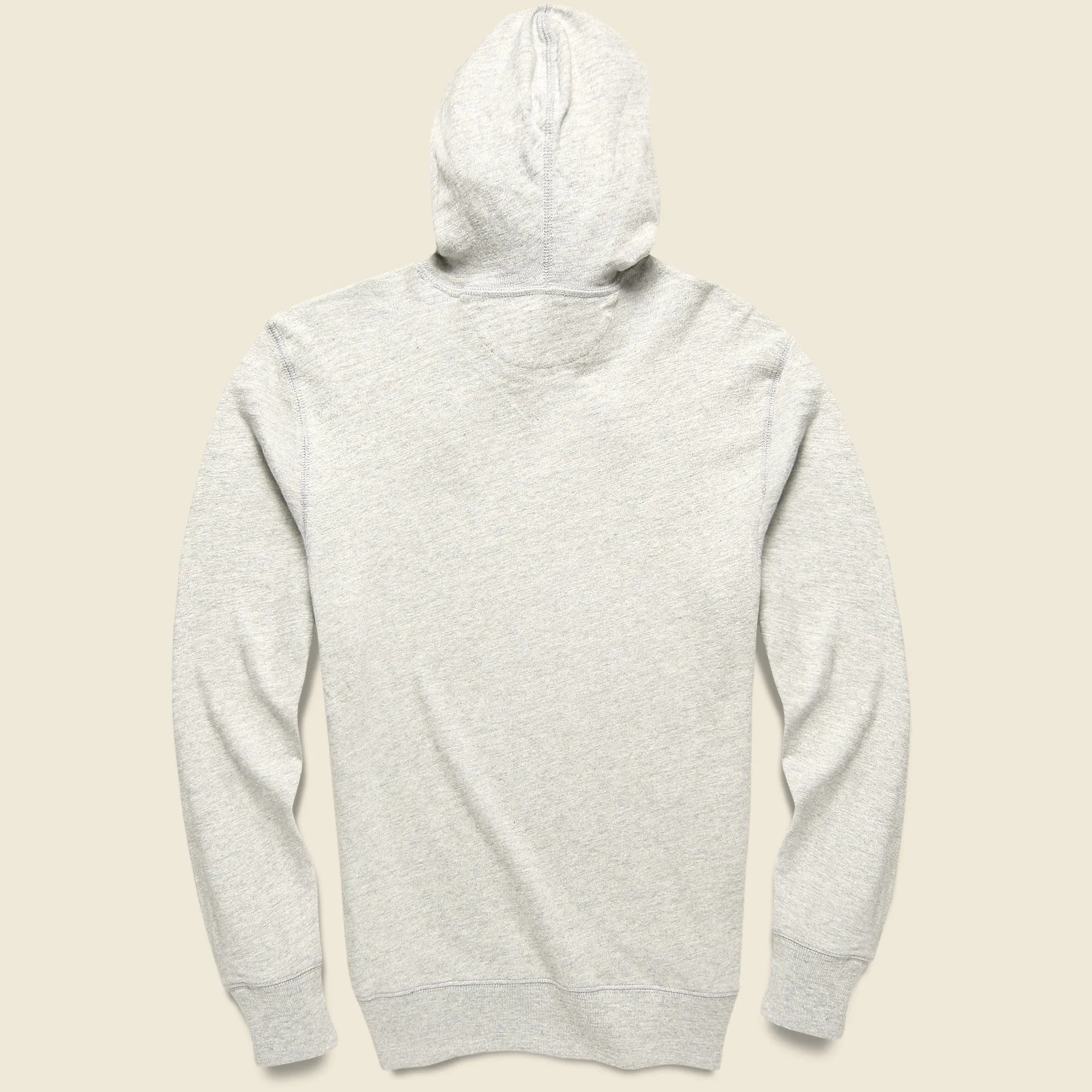 Slub Cotton Hoodie - Light Grey Heather