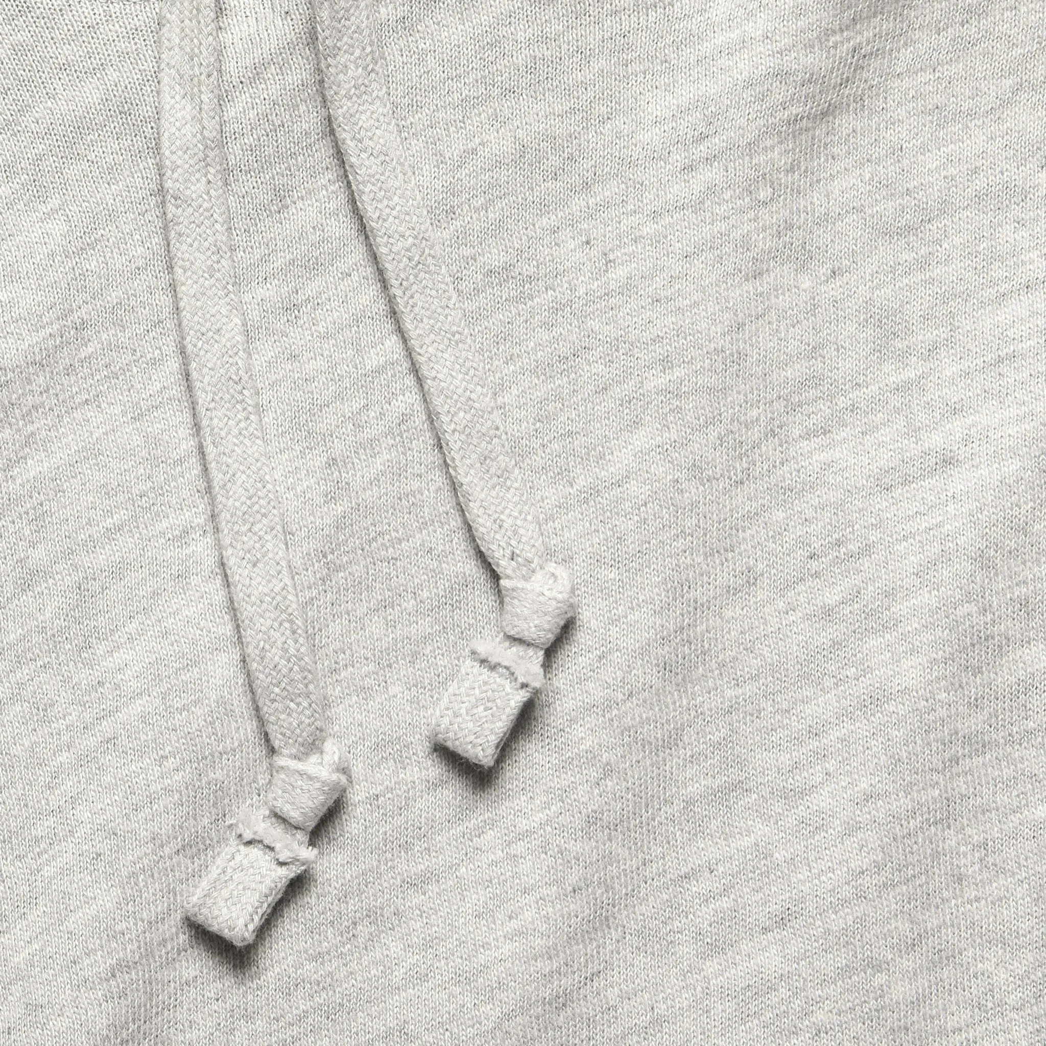 Slub Cotton Hoodie - Light Grey Heather