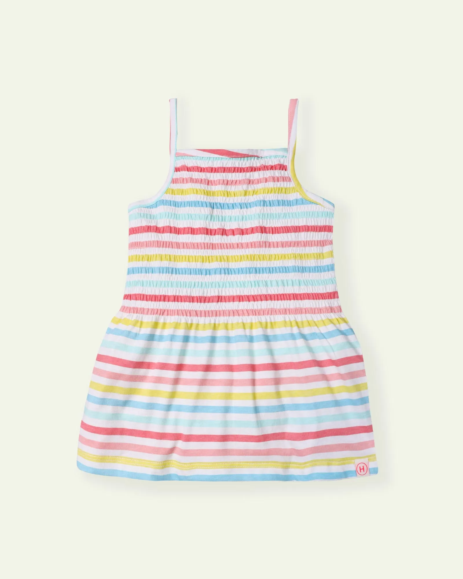 Smocked Multi Stripes Top