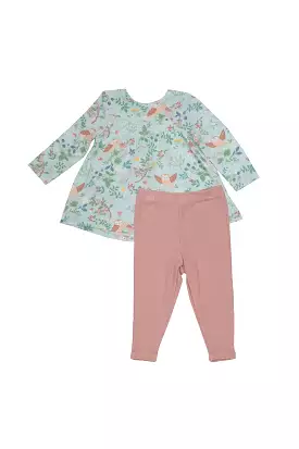 Smocked Top and Legging - Pretty Owls