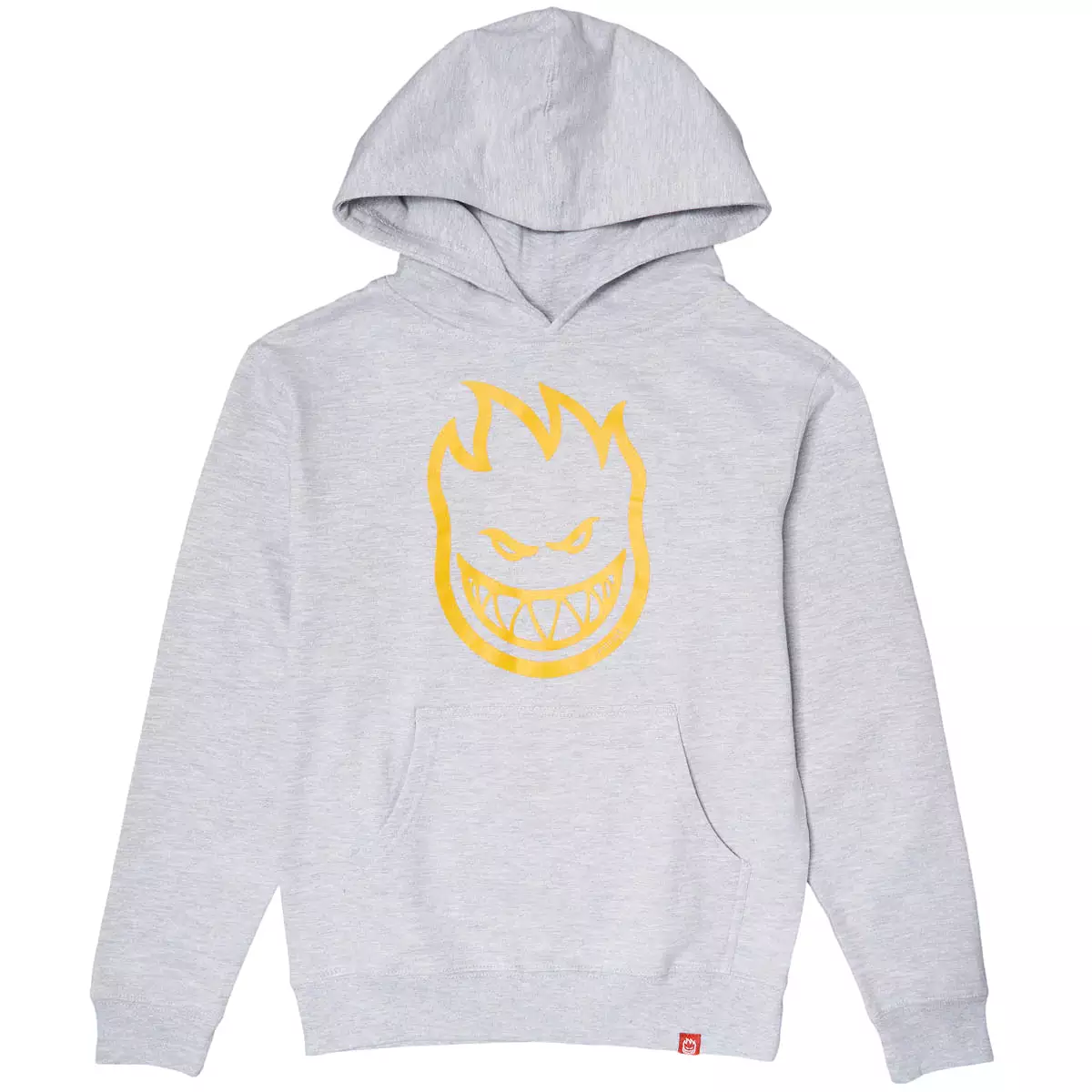 Spitfire Bighead Youth Hoodie Heather Grey/Gold