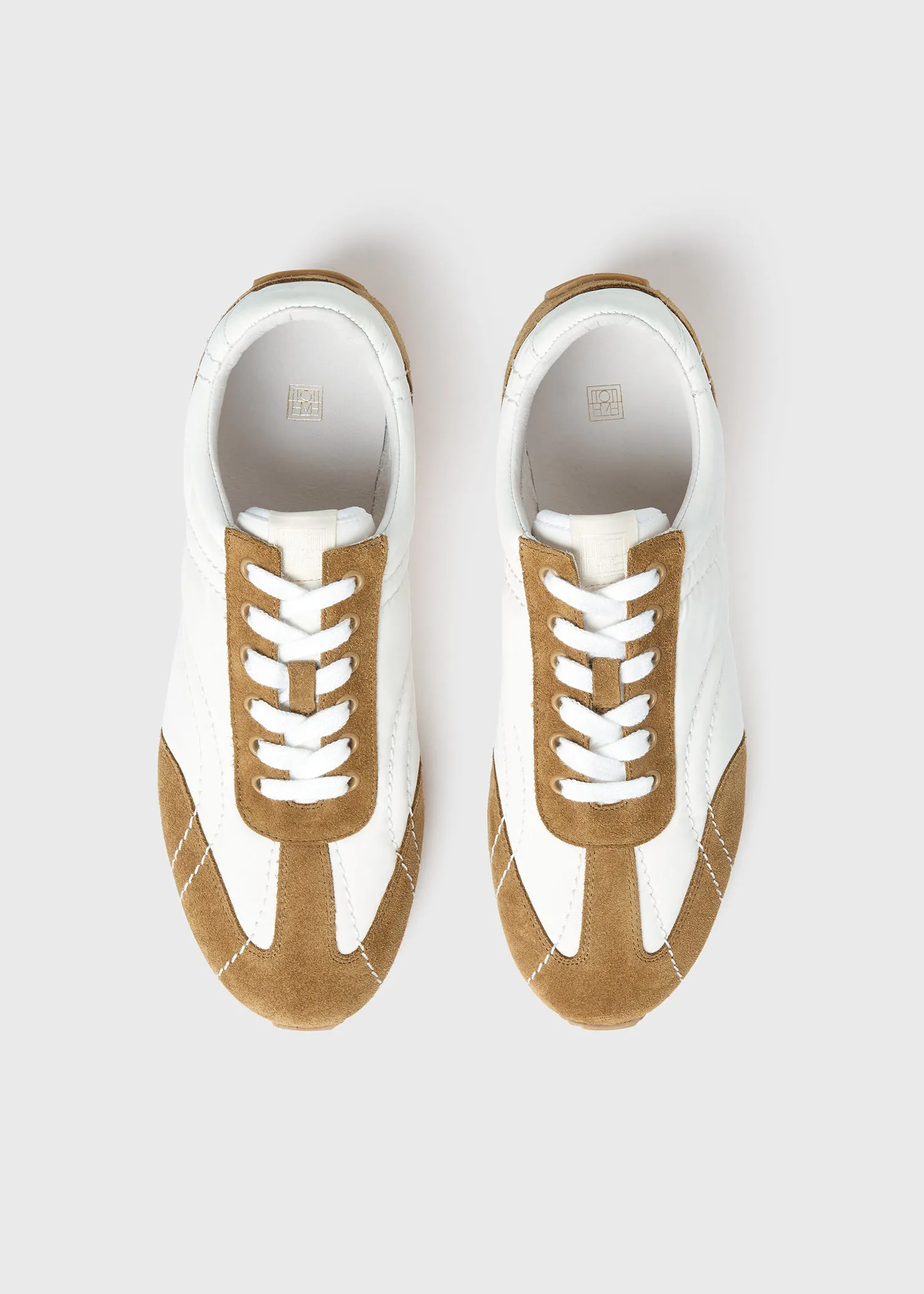 Sport sneakers white/tan