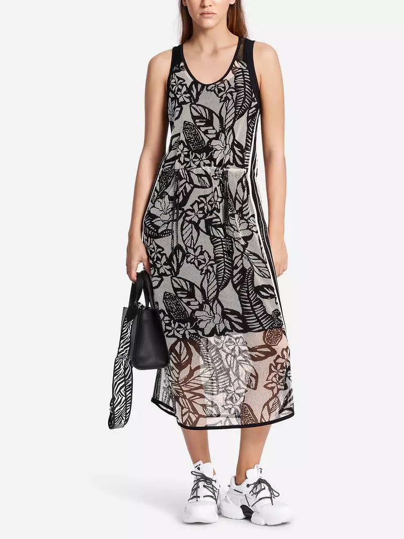 SPORTY PRINTED MESH DRESS