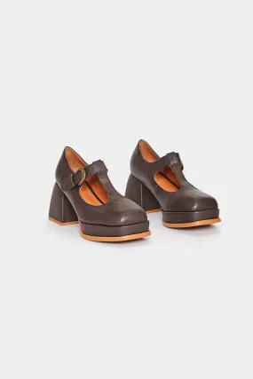 T Bar Platform Heel