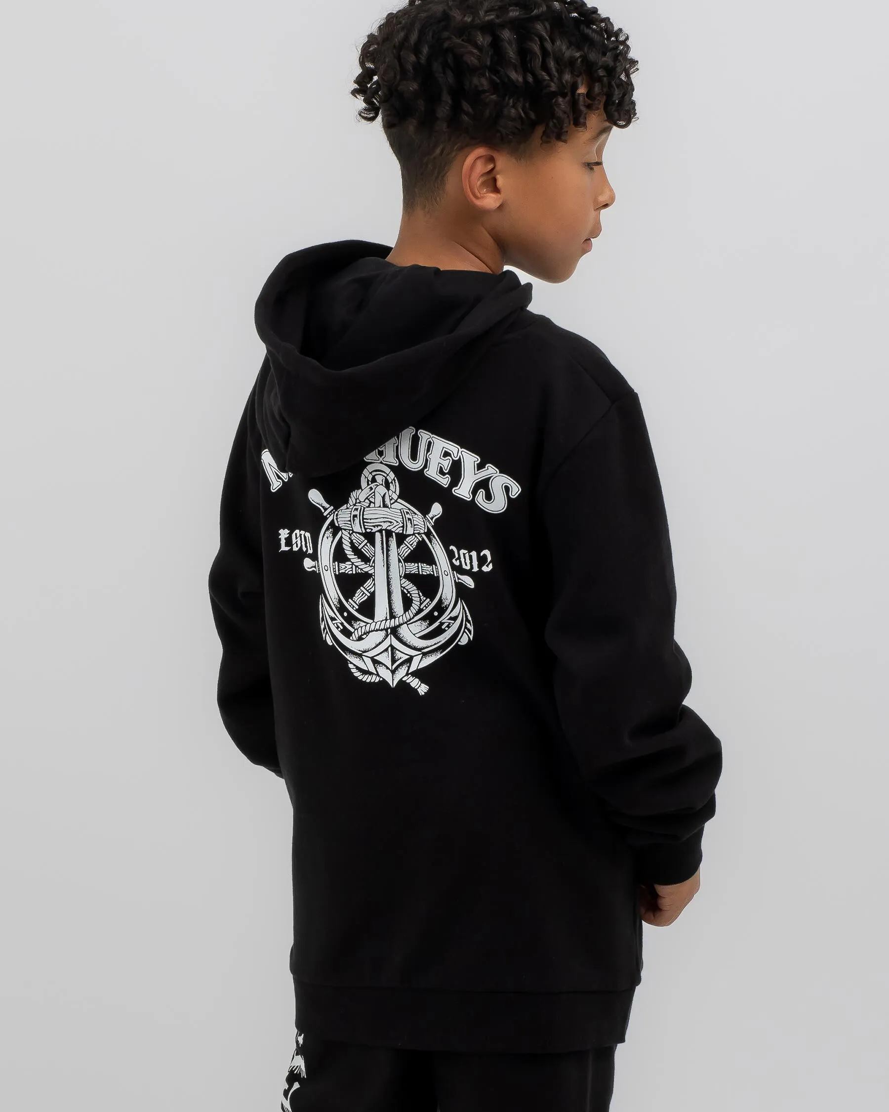 The Mad Hueys Boys' Anchor Wheel Hoodie