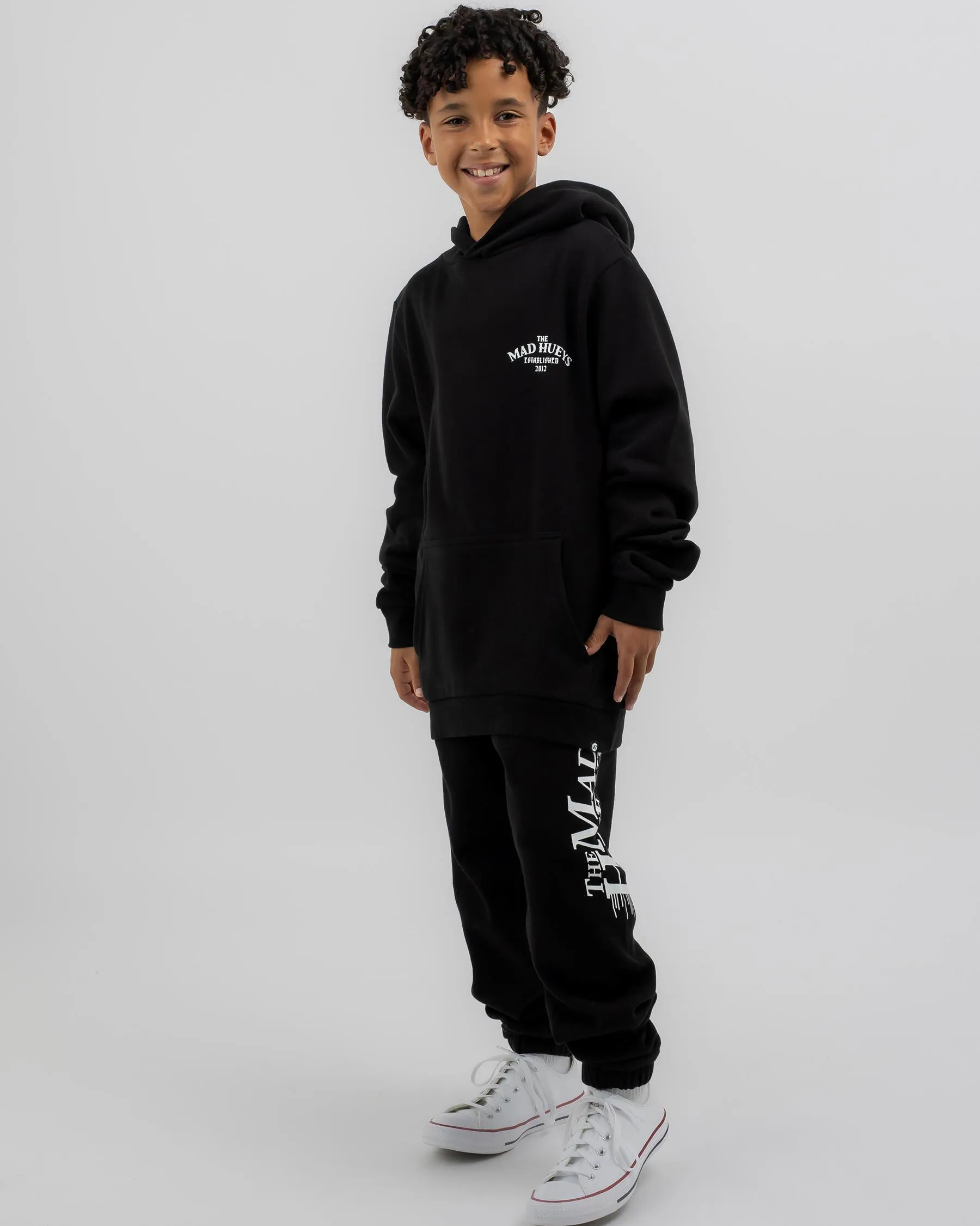 The Mad Hueys Boys' Anchor Wheel Hoodie