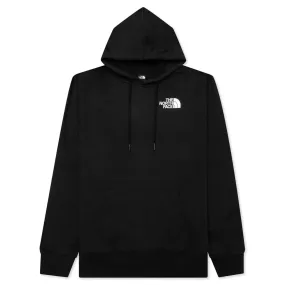 The North Face Men’s Box NSE Pullover Hoodie Black/Ombre Graphic