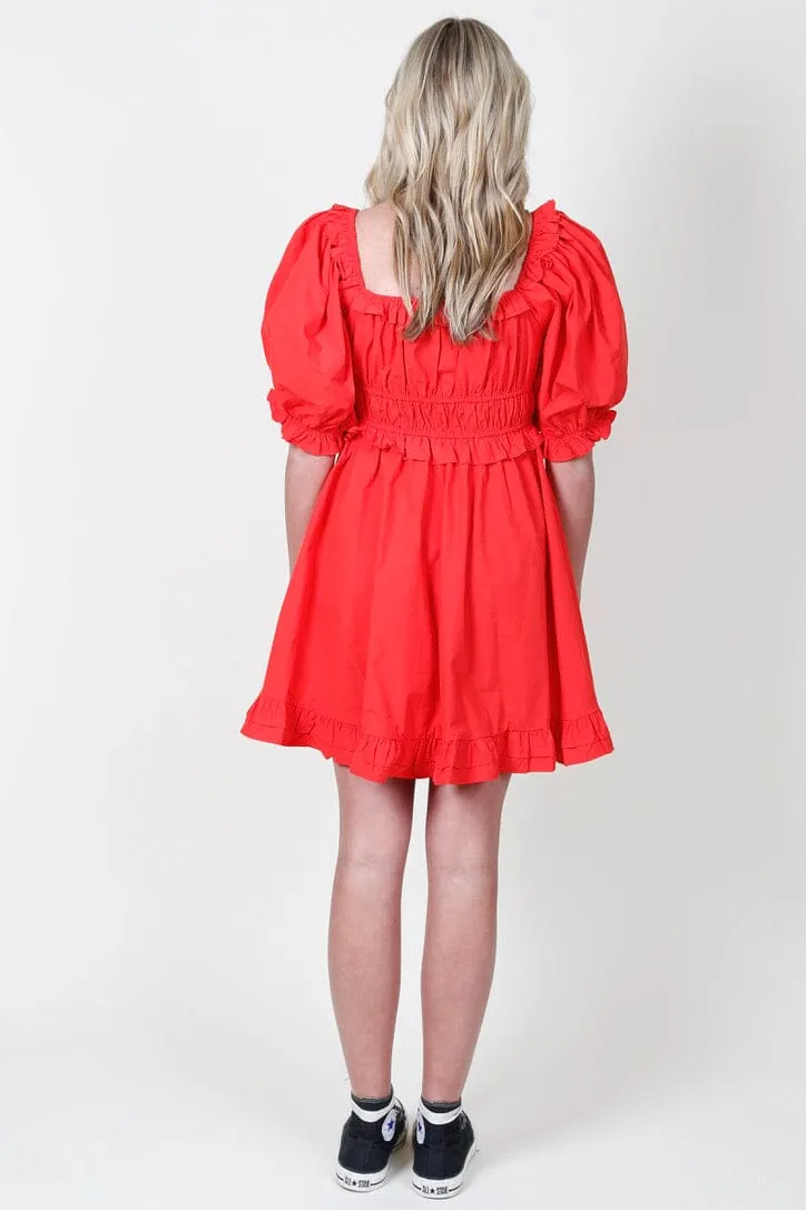 The Viktoria Mini Dress - Red