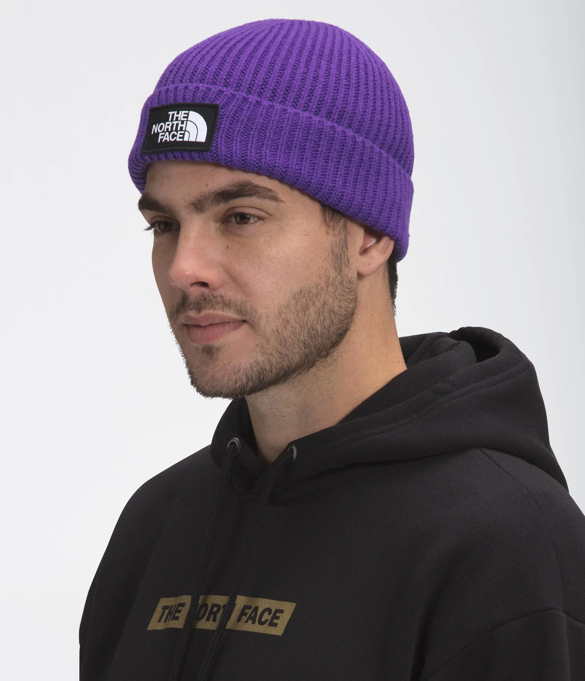 TNF Logo Box Cuffed Beanie