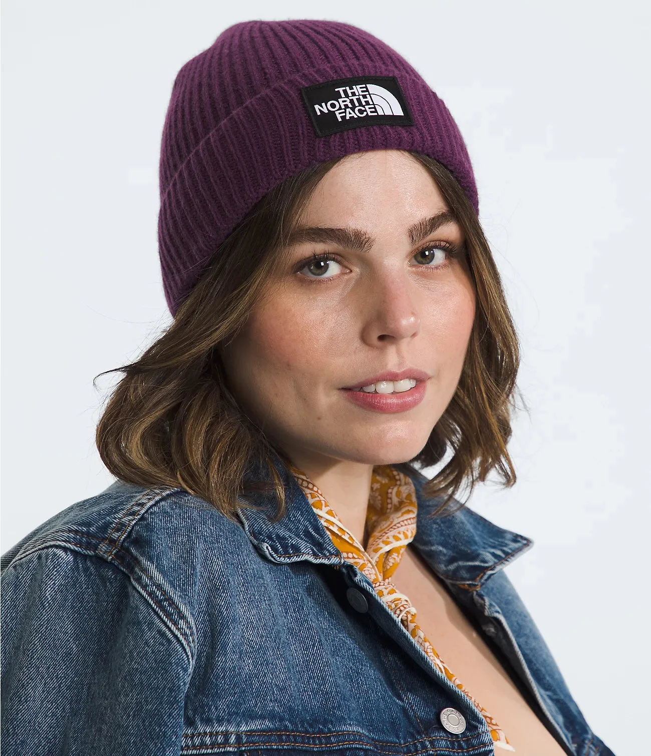 TNF Logo Box Cuffed Beanie