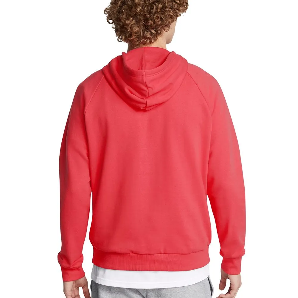 Under Armour - Rival Fleece Logo Hoodie Sweatshirt Men racer red