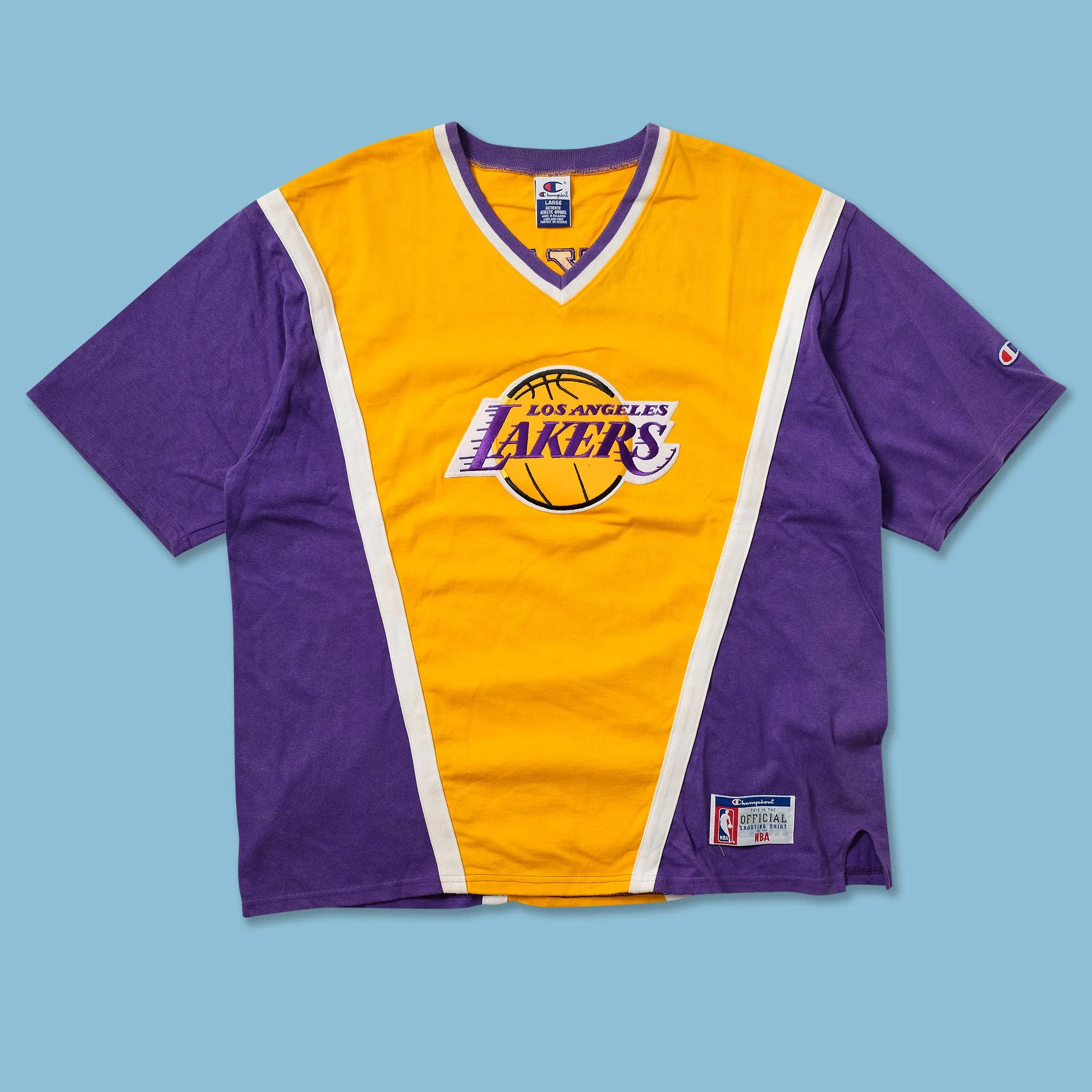 Vintage Champion Los Angeles Lakers Shooting Shirt XXL