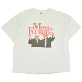 Vintage Meet The F*ckers George Bush Graphic T Shirt Size XXL