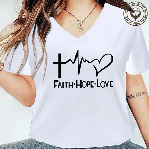 Women's T-shirt Short Sleeve T-Shirts Printing Simple Style Letter Heart Shape Lines