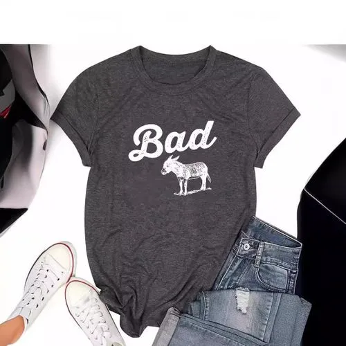 Women's T-shirt Short Sleeve T-Shirts Printing Streetwear Letter