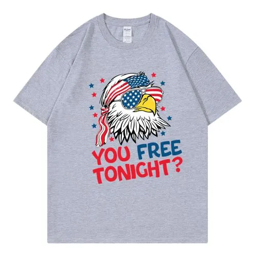 Women's T-shirt Short Sleeve T-Shirts Simple Style Letter American Flag