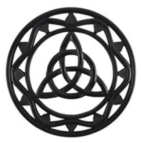 Wooden wall art triquetra 30cm