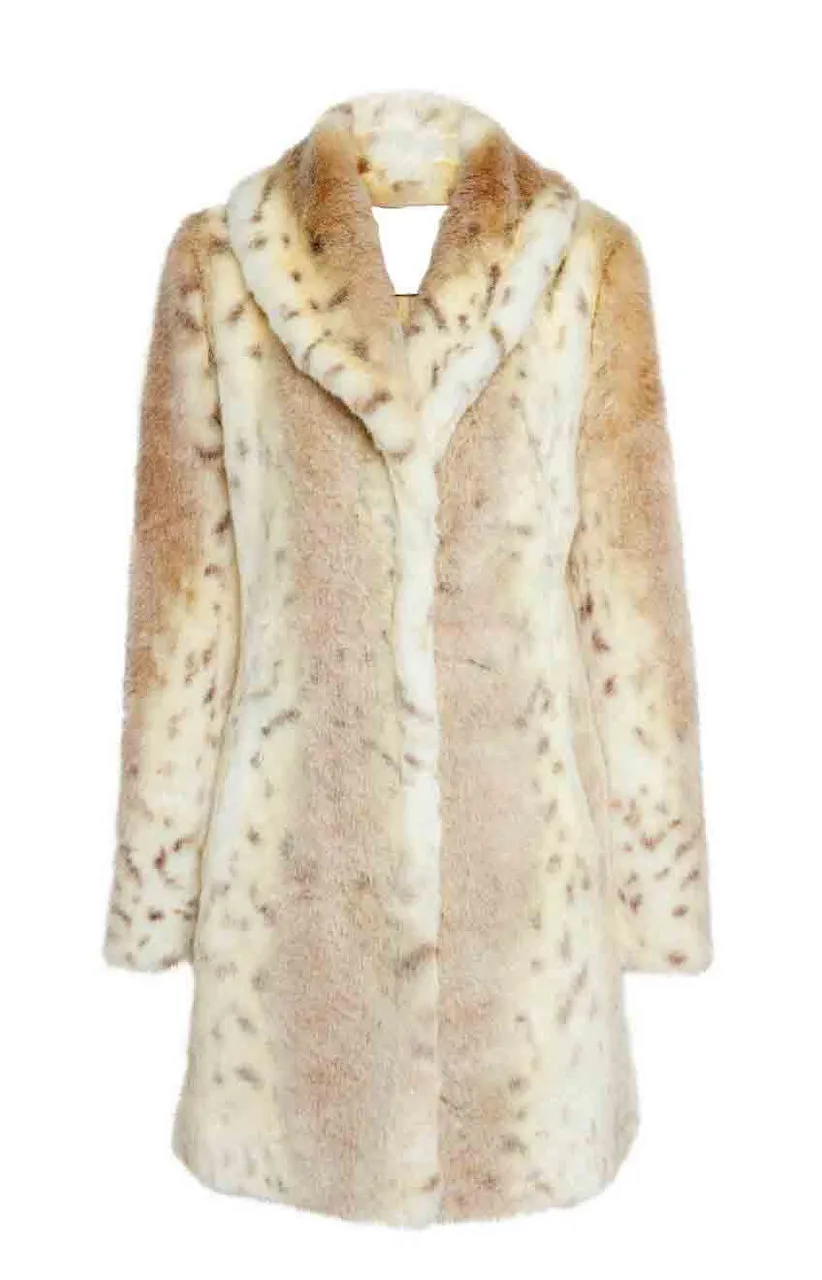 Yellowstone Beth Dutton Faux Fur Leopard Coat