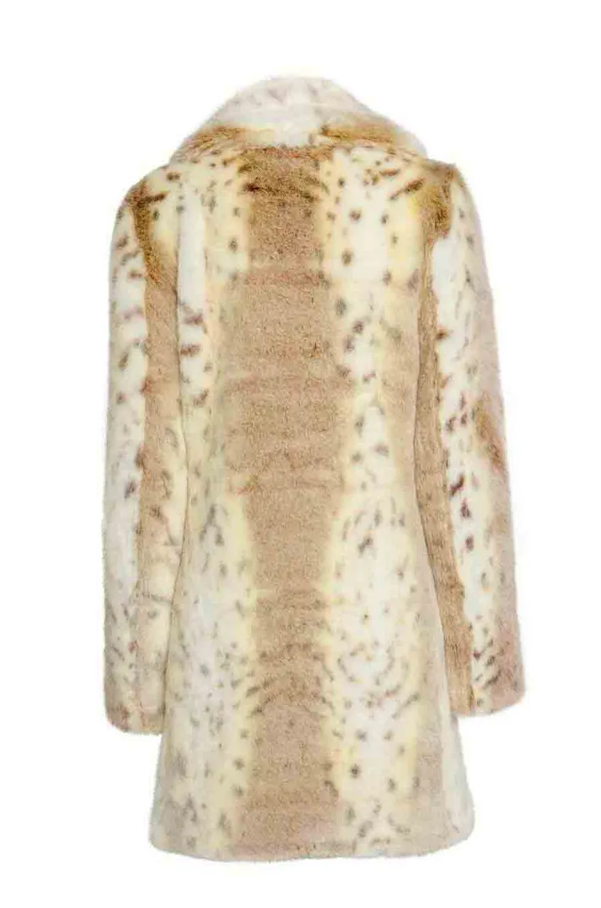 Yellowstone Beth Dutton Faux Fur Leopard Coat