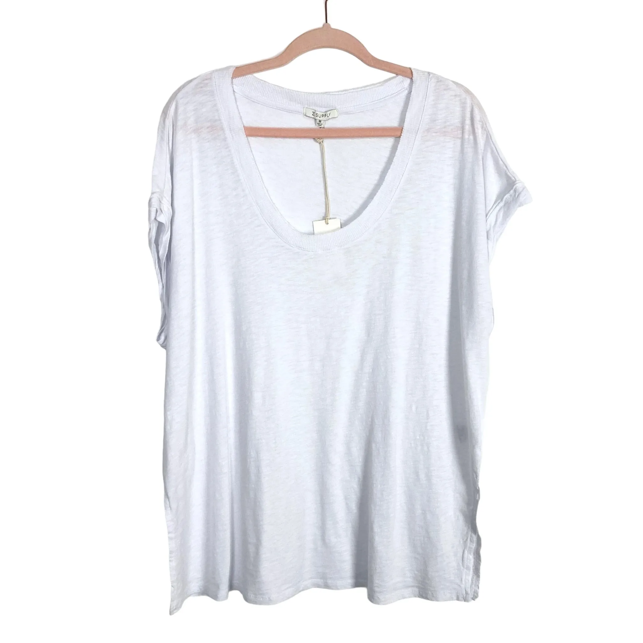 Z Supply White Farren Slub Tee NWT- Size M